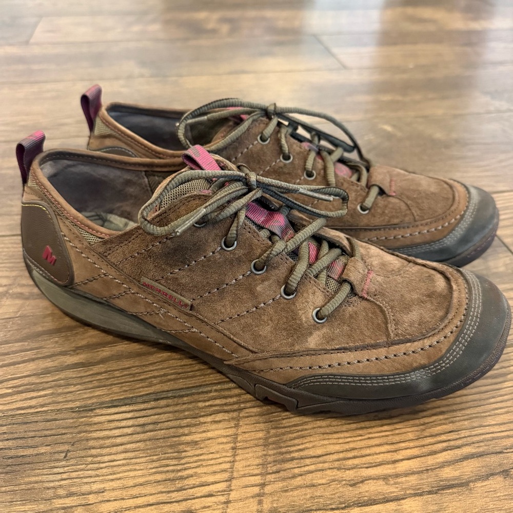 Merrell Women’s Mimosa Outdoor Trainer Shoes Nubuck Leather Size 10.5